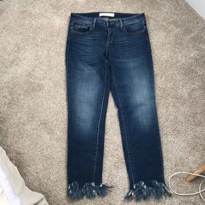 Hidden jeans Amelia style extreme fray crop